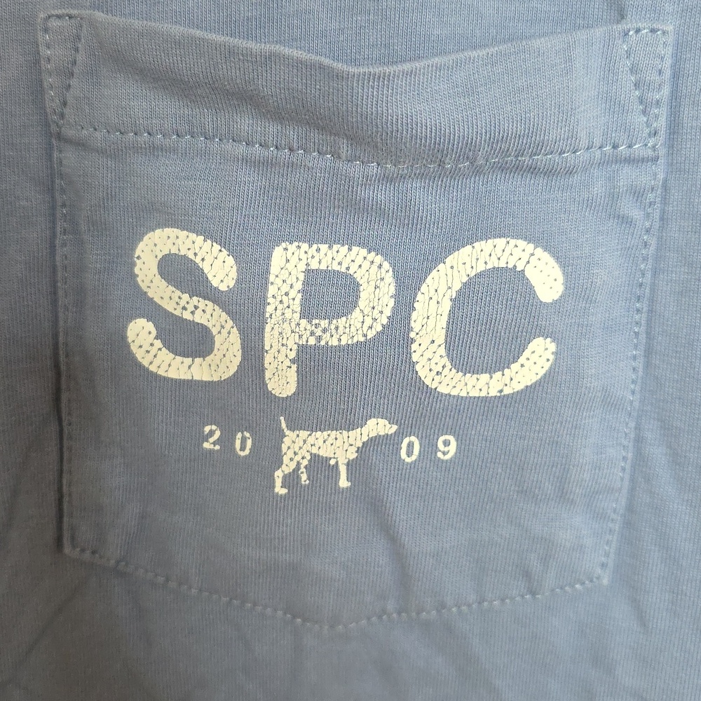 Southern Point Compant Men's Casual Blue Tee with Pocket Sz MEDIUM - Picture 3 of 4